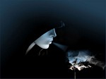 Woman with a black hood - 1024 x 768